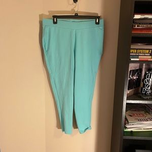 Turquoise torrid leggings.